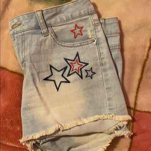 Shorts with star patches !